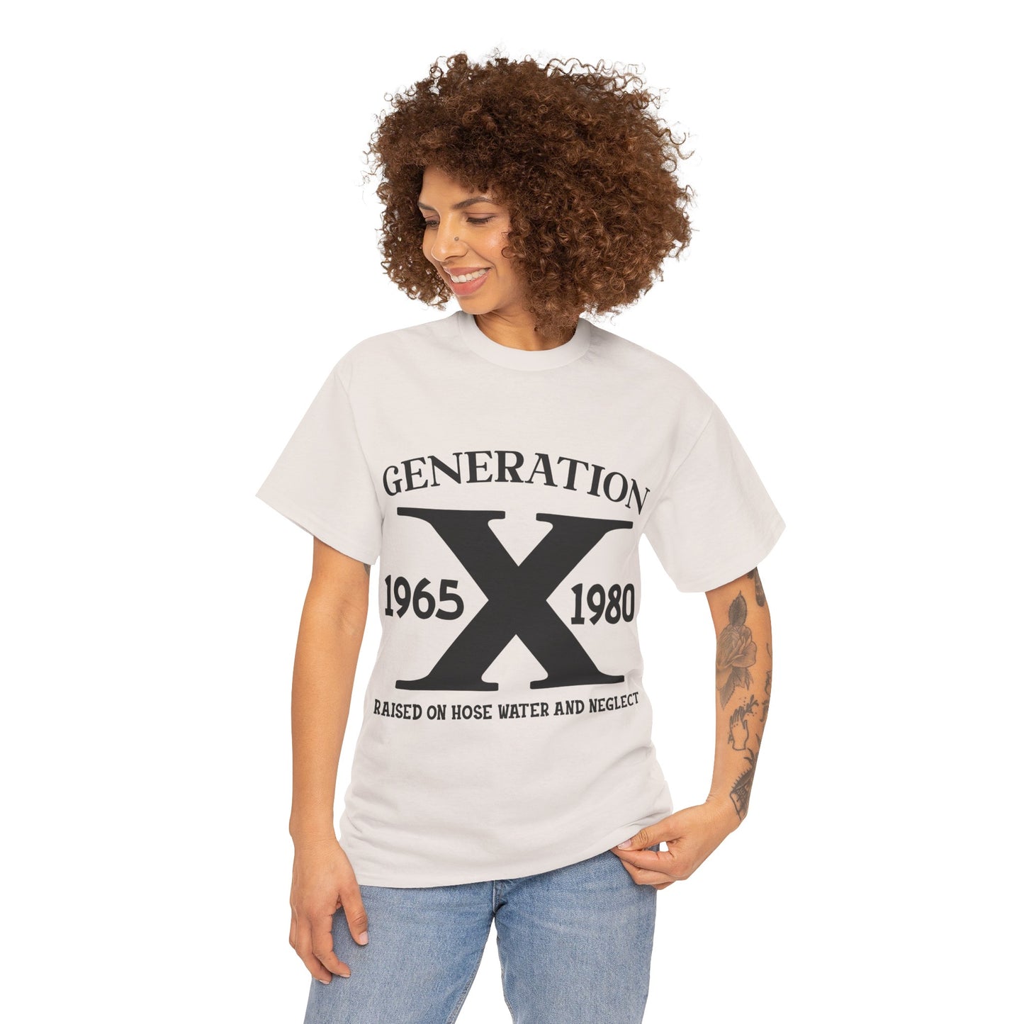 GEN X Raised On Hose Water & Neglect Tshirt Unisex Heavy Cotton