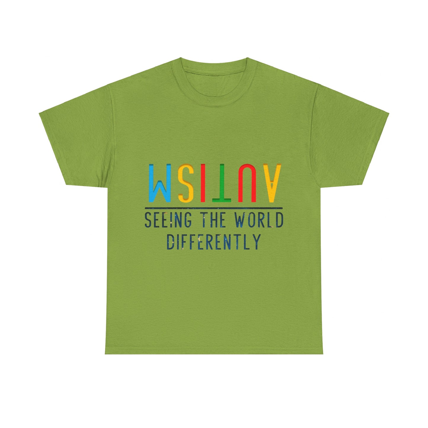 Autism Seeing the World Differently T-shirt Unisex Heavy Cotton