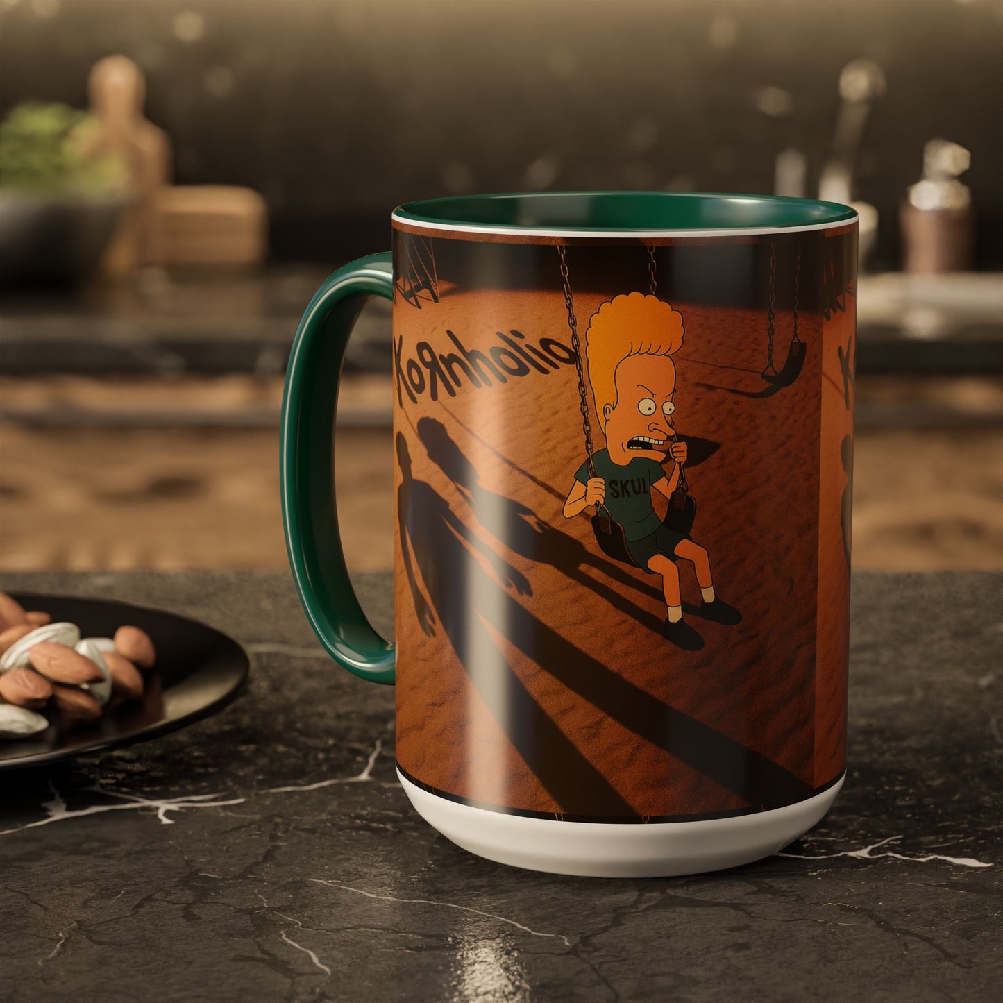 Kornholio 15 oz Coffee Mug Funny Nu Metal Cartoon Cup Multiple Colors