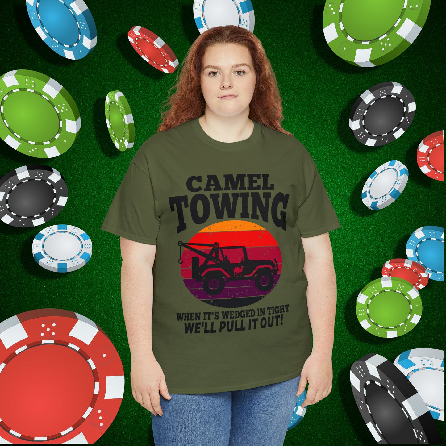 Camel Towing When its wedged in tight we'll pull it out T-Shirt