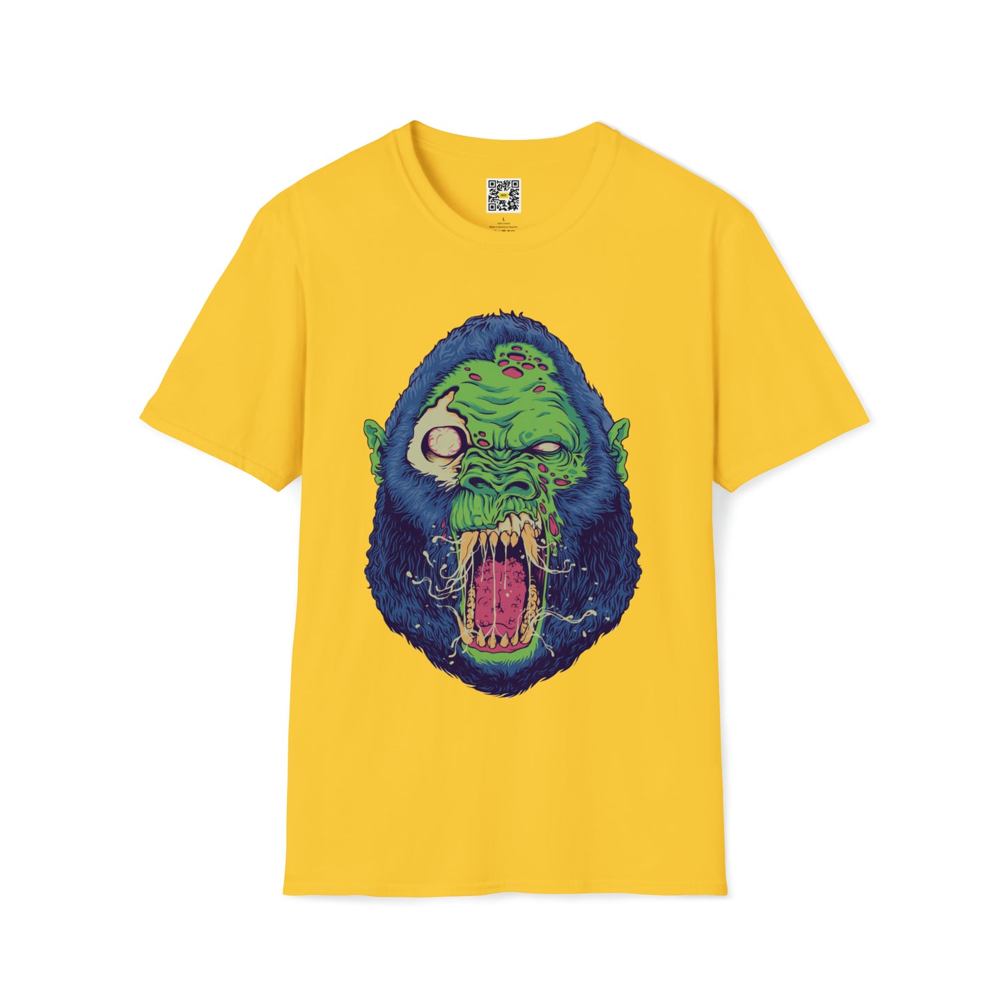 Angry Monster Gorilla Head T-Shirt Jungle Zoo Amazon Animals