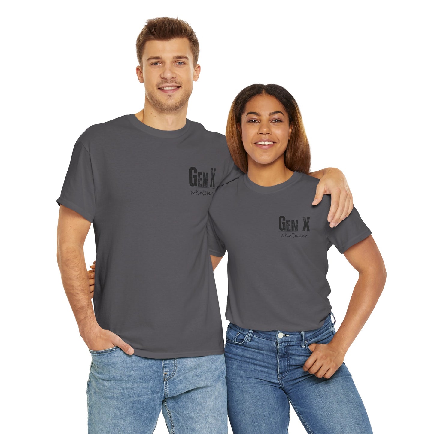 GEN X Definition Unisex Heavy Cotton T-Shirt Front & Back