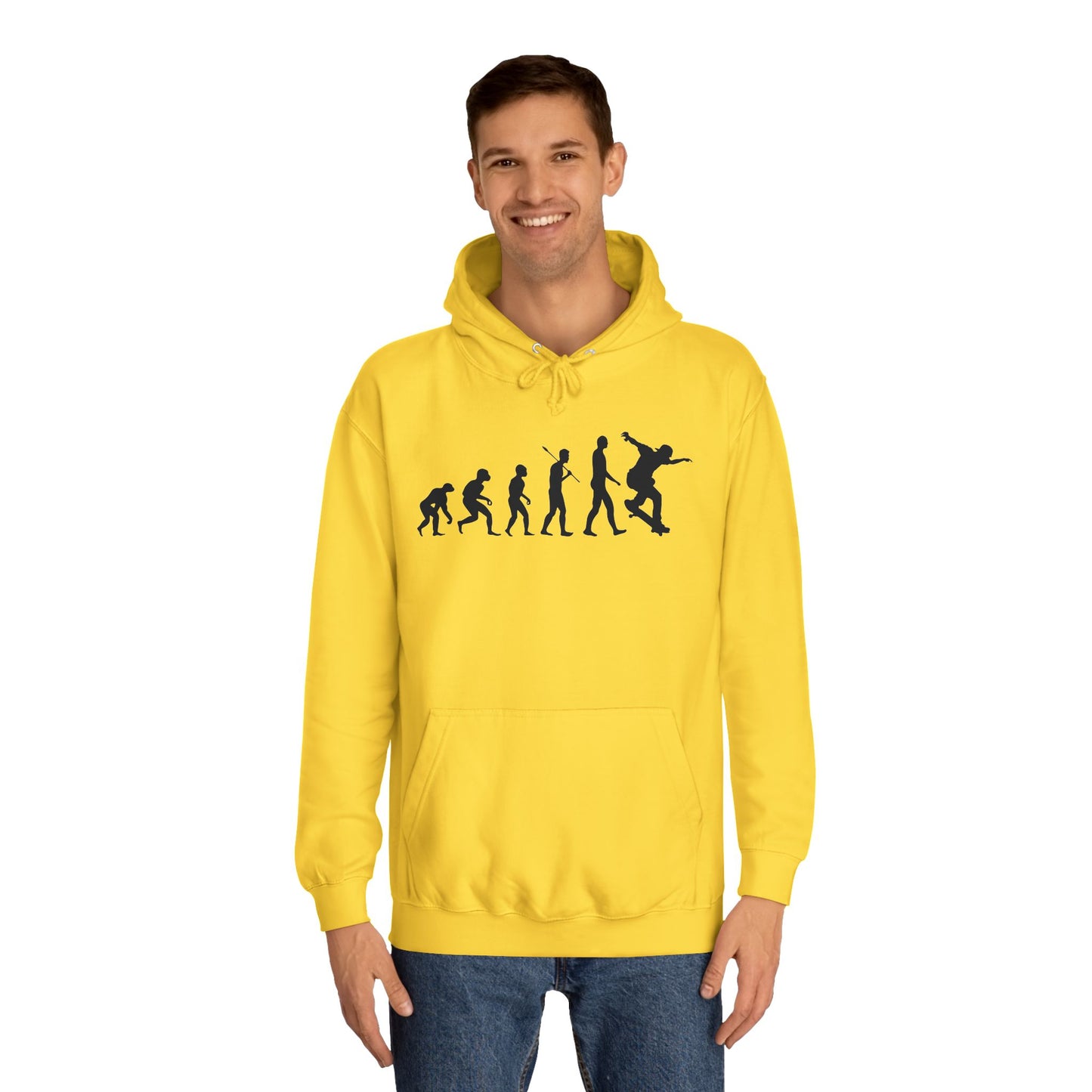 Evolution of Skateboarding Hoodie Stylish Graphic Pullover Unisex Skate Culture