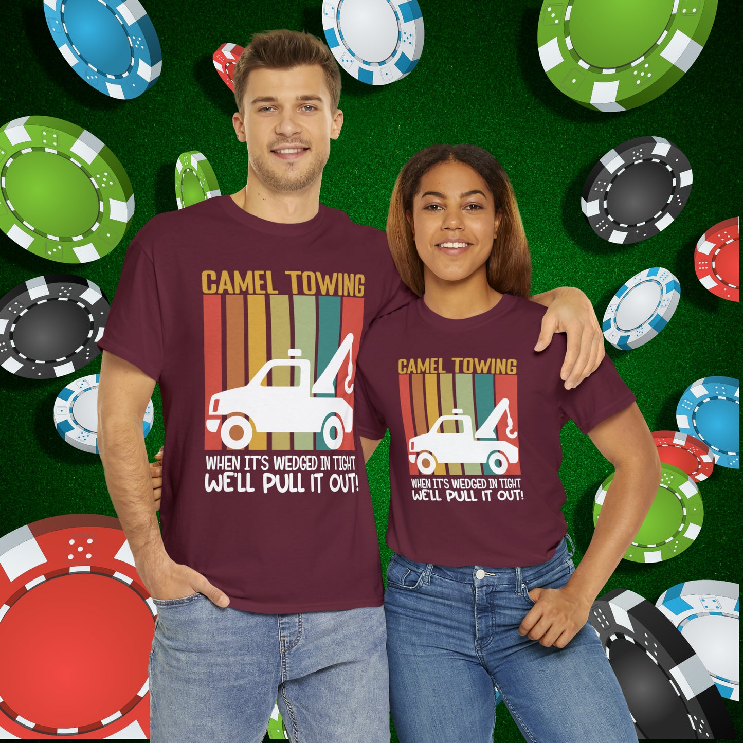 Camel Towing When its wedged in tight we'll pull it out T-Shirt