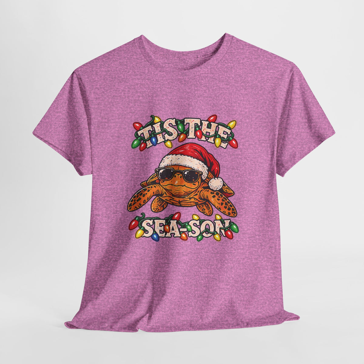 Tis the Sea-Son Christmas Sea Turtle T-Shirt – Coastal Holiday Tee