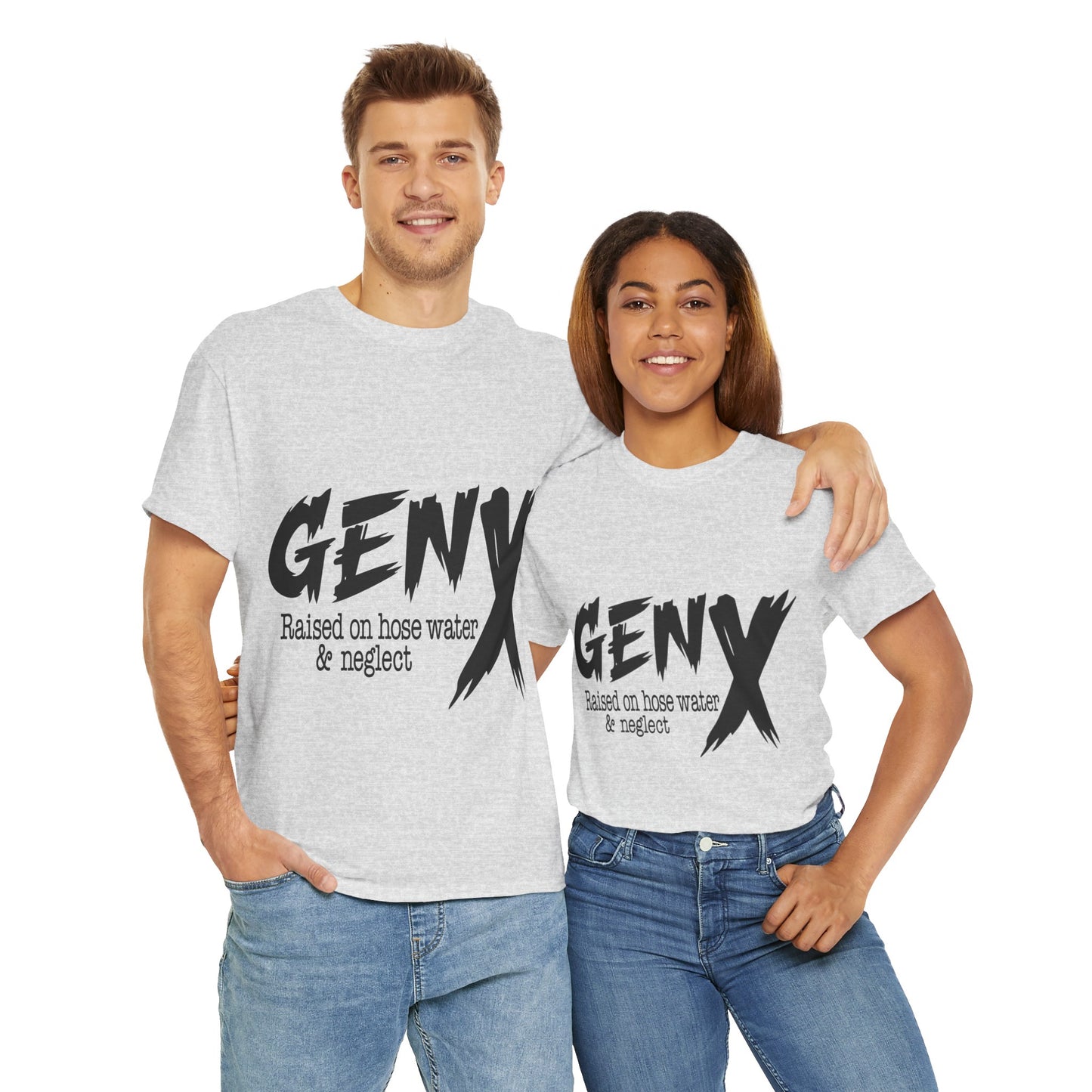 GEN X Raised On Hose Water & Neglect Tshirt Unisex Heavy Cotton