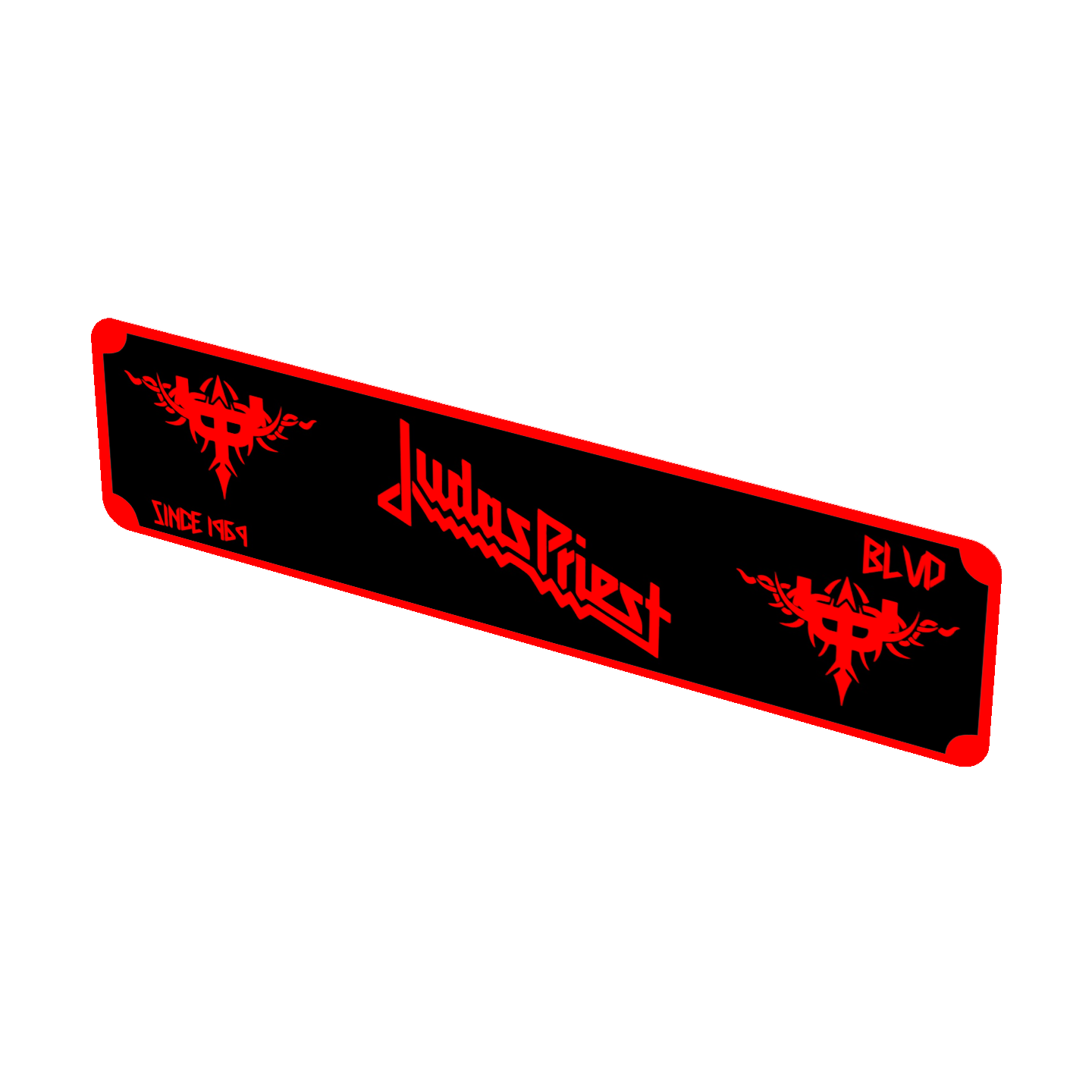 Judas Priest Street Sign 6" X 24" Man Cave Indoor/Outdoor Rock Girls Girls Girls