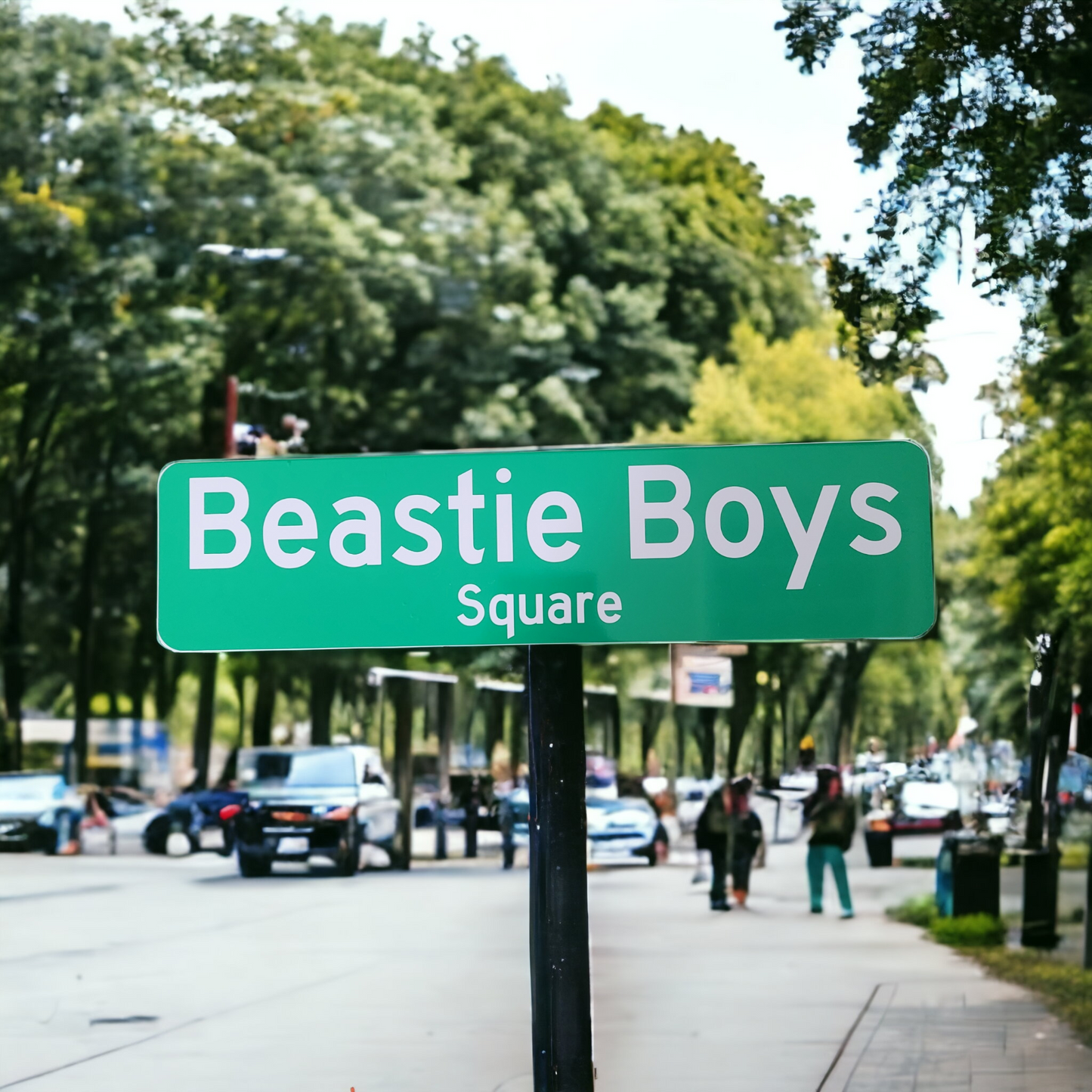 Beastie Boys Square Street Sign 6" X 24" Man Cave Indoor/Outdoor Rock/Hip Hop Ad-Rock MCA Mike D