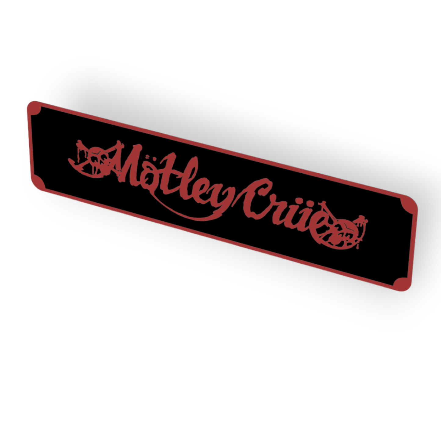 Motley Crue Street Sign 6" X 24" Man Cave Indoor/Outdoor Rock Girls Girls Girls
