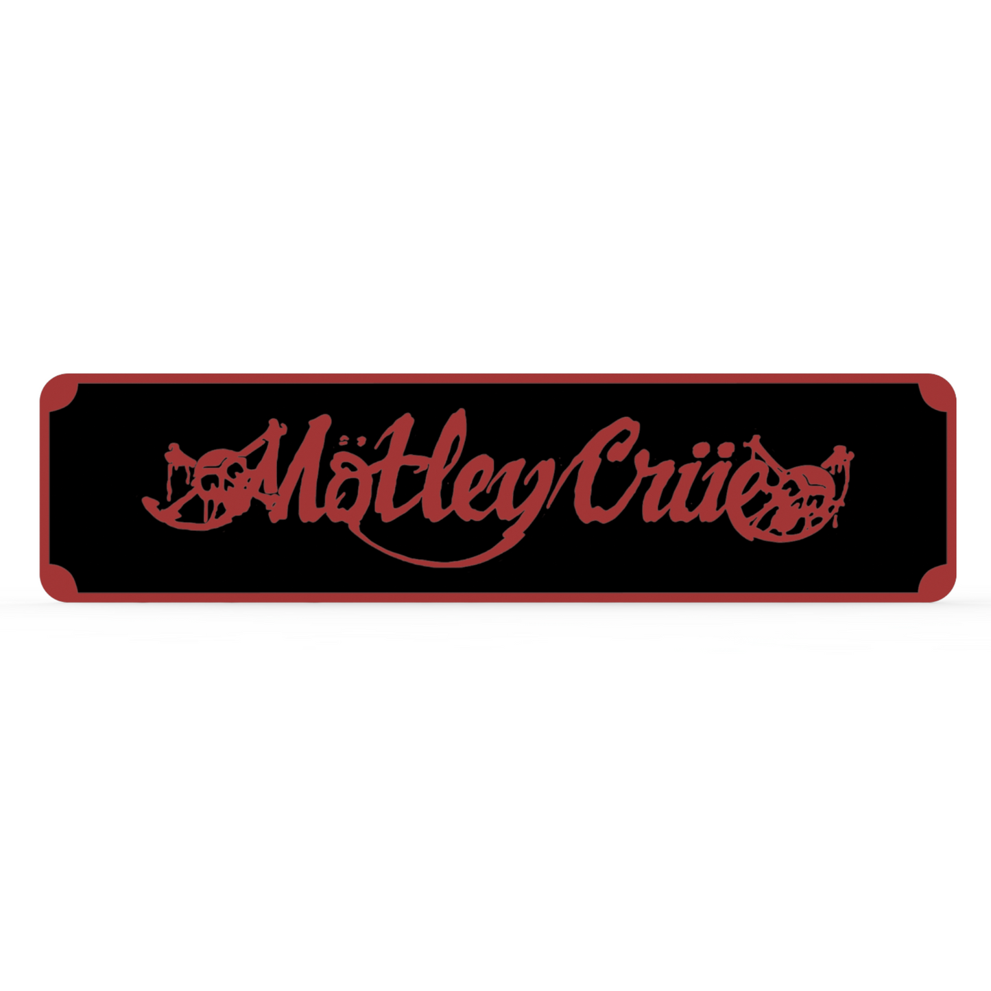 Motley Crue Street Sign 6" X 24" Man Cave Indoor/Outdoor Rock Girls Girls Girls