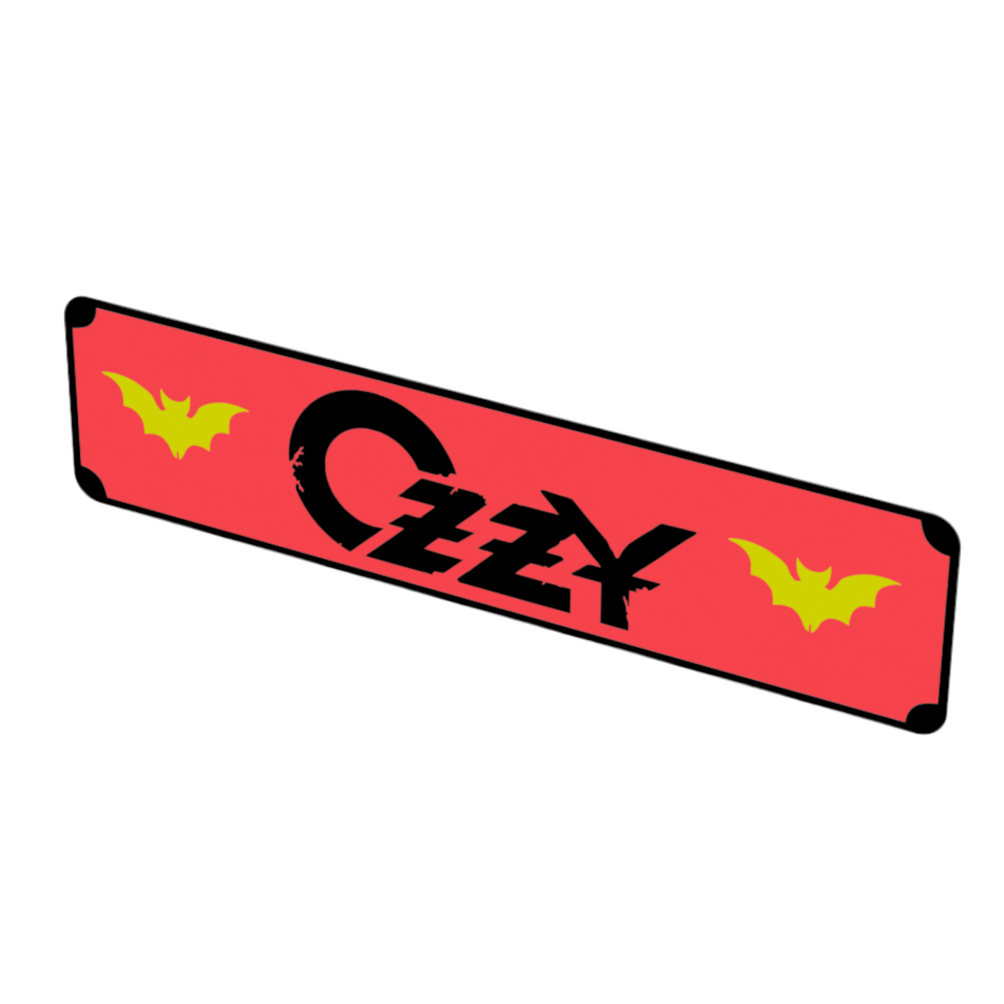 Ozzy Osbourne Street Sign 6" X 24" Man Cave Indoor/Outdoor Black Sabbath
