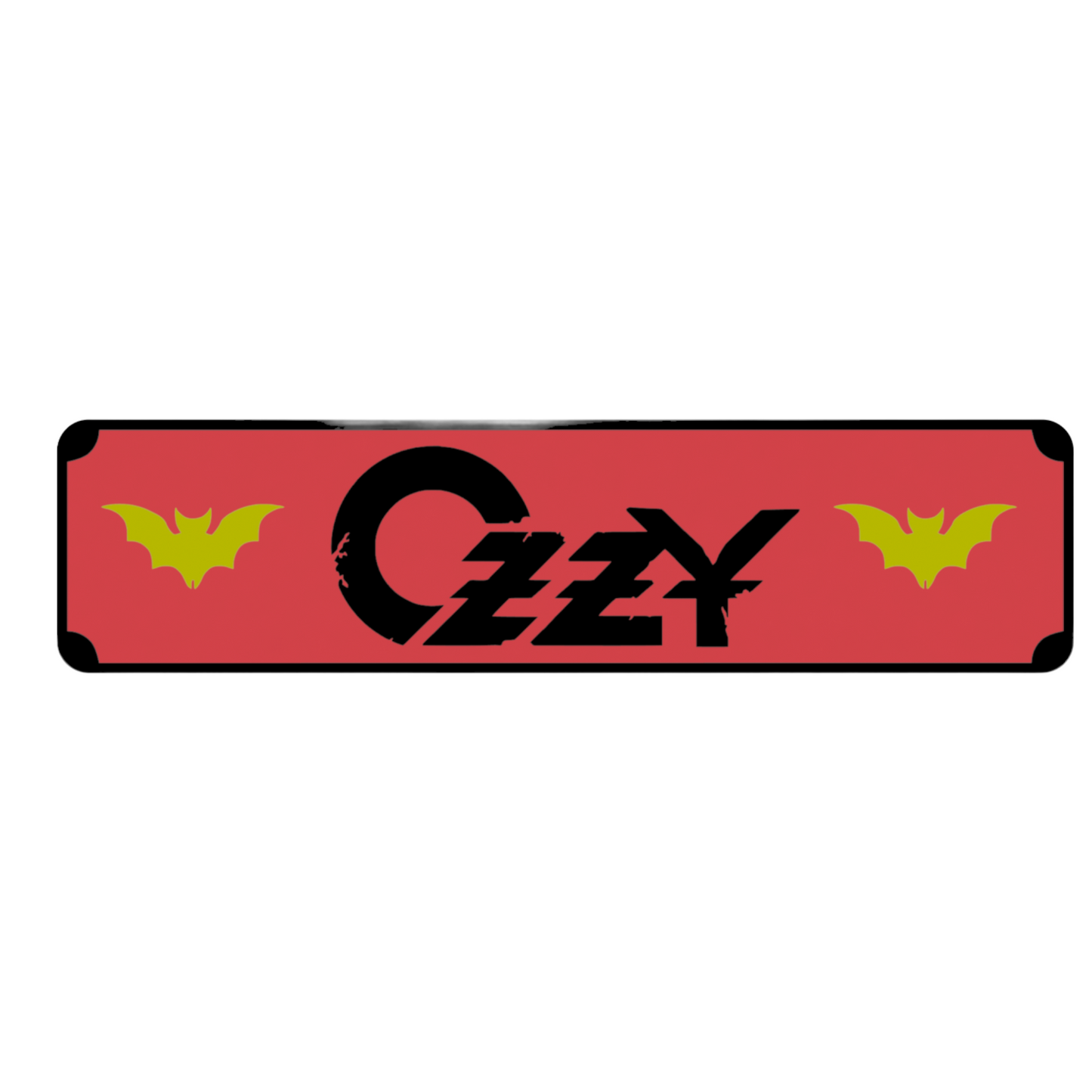 Ozzy Osbourne Street Sign 6" X 24" Man Cave Indoor/Outdoor Black Sabbath