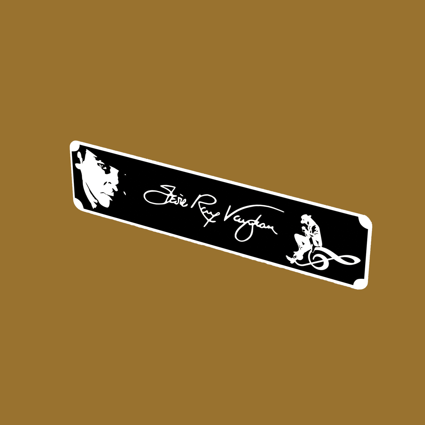 Stevie Ray Vaughan Street Sign 6" X 24" Man Cave Indoor/Outdoor