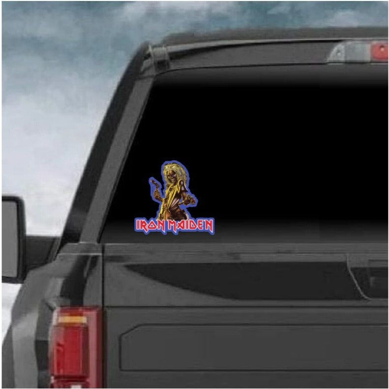 Iron Maiden Killers Eddie: Fun for Your Vehicle! Window, Laptop, Water Bottle, any Flat Surface