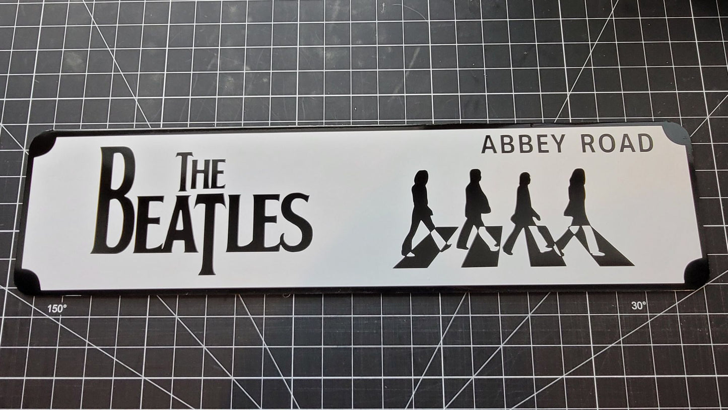 The Beatles Street Sign 6" X 24" Man Cave Indoor/Outdoor Abbey Road