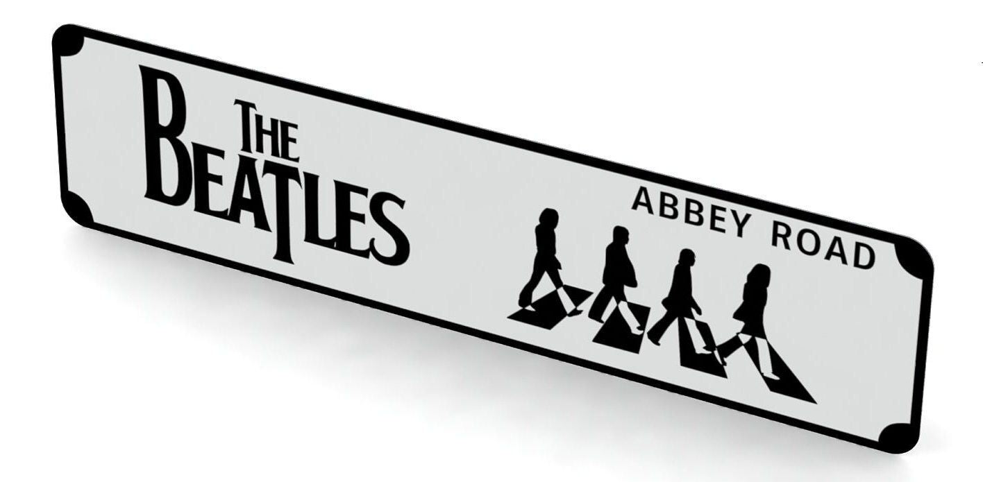 The Beatles Street Sign 6" X 24" Man Cave Indoor/Outdoor Abbey Road