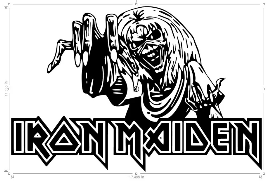 Iron Maiden EDDIE Number of the Beast 11" or 17.5" Vinyl Decal Sticker Truck Car Window