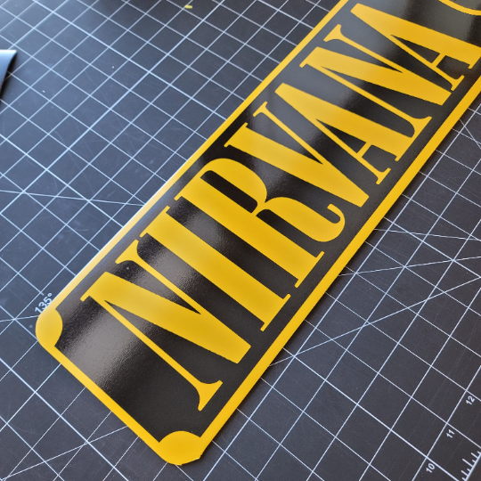 NIRVANA Street Sign 6" X 24" Man Cave Indoor/Outdoor Grunge Smells Like Teen Spirit