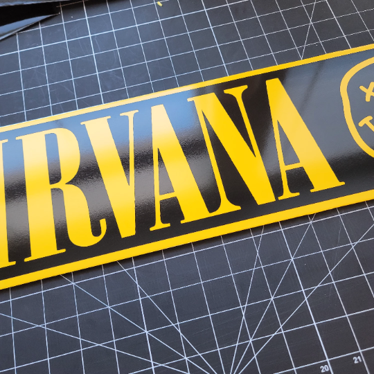 NIRVANA Street Sign 6" X 24" Man Cave Indoor/Outdoor Grunge Smells Like Teen Spirit