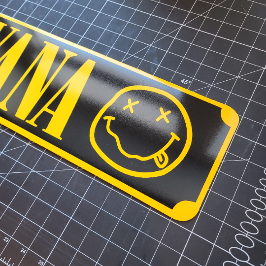 NIRVANA Street Sign 6" X 24" Man Cave Indoor/Outdoor Grunge Smells Like Teen Spirit