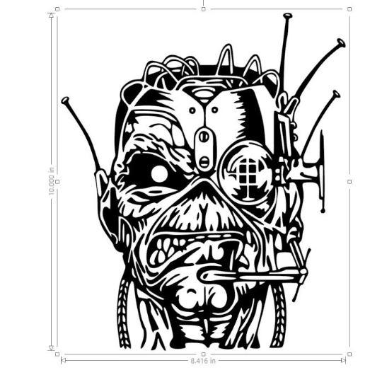 Iron Maiden EDDIE Somewhere In Time 10" or 14" Vinyl Decal Sticker Truck Car Window
