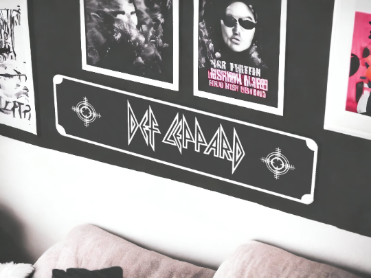 DEF LEPPARD Rock/Metal Street Sign 6" X 24" Man Cave Indoor/Outdoor
