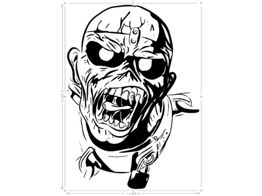 Iron Maiden EDDIE Piece of Mind Vinyl Decal 11" or 16" Sticker Truck Car Window