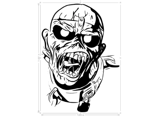 Iron Maiden EDDIE Piece of Mind Vinyl Decal 11" or 16" Sticker Truck Car Window