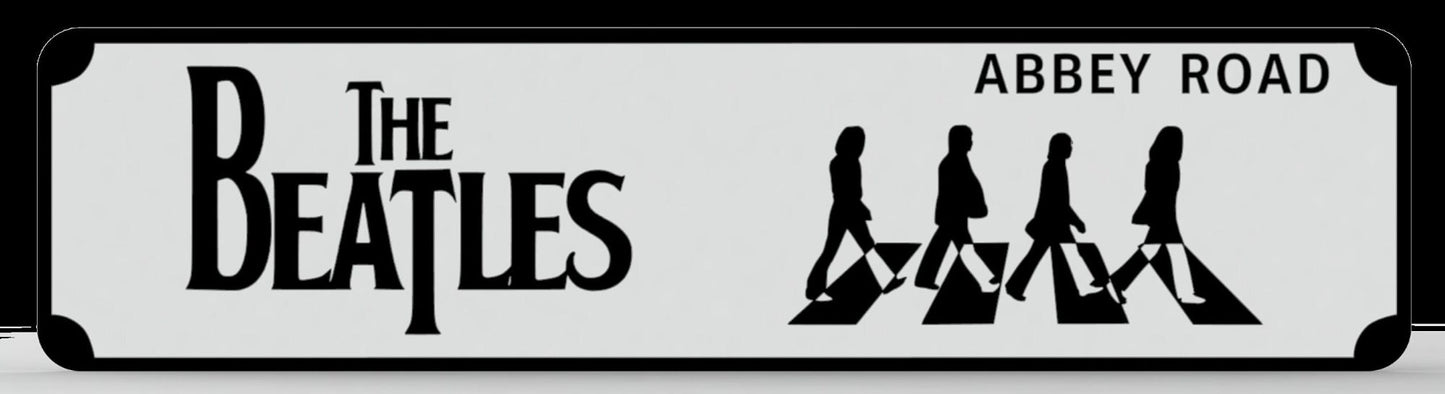 The Beatles Street Sign 6" X 24" Man Cave Indoor/Outdoor Abbey Road