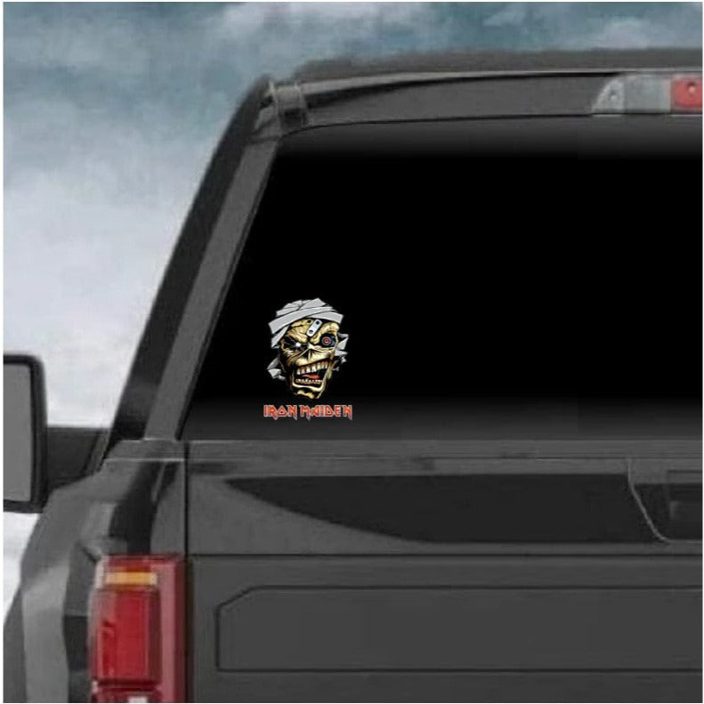 Iron Maiden Eddie: Fun for Your Vehicle! Window, Laptop, Water Bottle, any Flat Surface